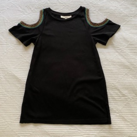 Loft Cold Shoulder Embroidered Tee, XS - Picture 5 of 5